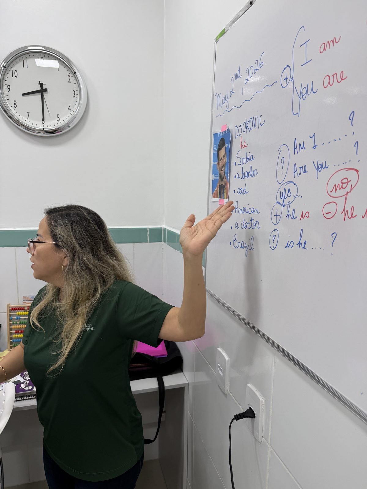 Aula de inglês